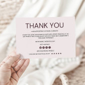 Boho Business Carte de remerciements