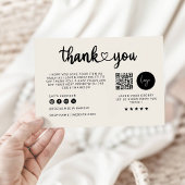 Boho Business Carte de remerciements