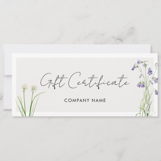 Boho Business Logo Cadeaubon (Achterkant)