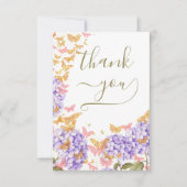 Boho Butterflies Russe Fête des mariées Merci (Devant)