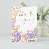 Boho Butterflies Russe Fête des mariées Merci (Debout devant)