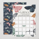 Boho Butterfly Baby shower Baby Bingogame Kaart (Voorkant / Achterkant)
