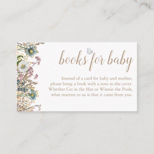 Boho Butterfly Books for Baby Enclosure Kaart (Voorkant)