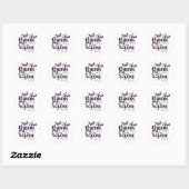 Boho Butterfly Dank je wel Ronde Sticker (Vel)