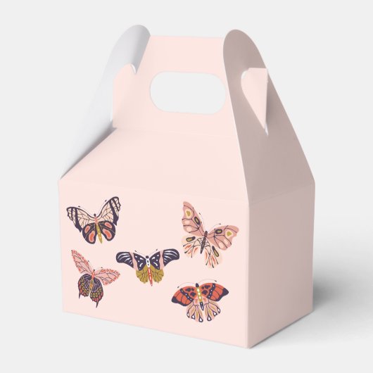 Boho Butterfly Favor Boxen Bedankdoosjes (Achterkant)