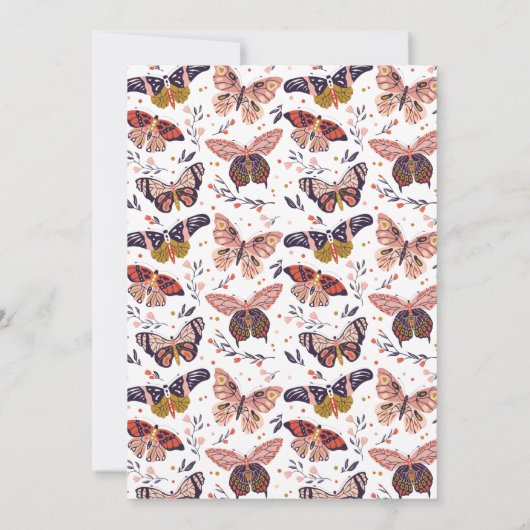 Boho Butterfly First Birthday Invitation (Dos)