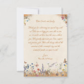 Boho Butterfly Garden Dank u kaart (Voorkant)