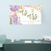 Boho Butterfly Hydrangea Vrijgezellenfeest Achterg Spandoek (Beurs)