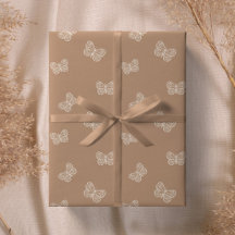 Boho Butterfly Moderne Baby Meisje Neutraal Tan Br