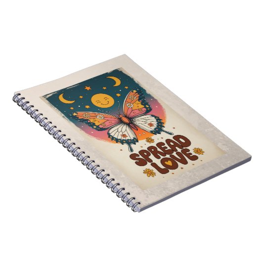 Boho Butterfly Notebook – Spread Love Journal (Côté Droit)