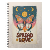 Boho Butterfly Notebook – Spread Love Journal (Devant)