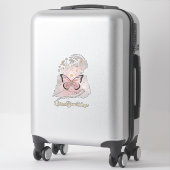 Boho Butterfly "Spread Your Wings" Sticker (Sur valise)