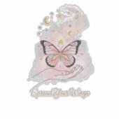 Boho Butterfly "Spread Your Wings" Sticker (Devant)