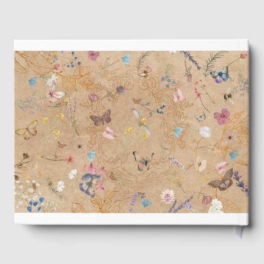 Boho Butterfly Tuin Bruiloft Gastenboek (Achterkant)