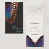 Boho  Butterfly Wing Natuur Visitekaartje (Voorkant / Achterkant)