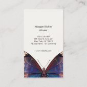 Boho  Butterfly Wing Natuur Visitekaartje (Achterkant)