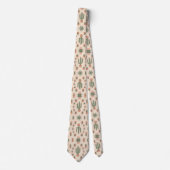 Boho Cacti Pattern Stropdas (Voorkant)