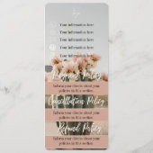 Boho | Cactus à fleurs | Menu Prix | Feuille de st (Dos)