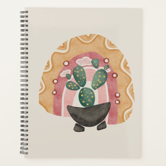 Boho Cactus Arc-en-ciel : Vibrations du désert (Devant)