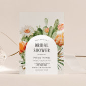 Boho Cactus Arch Bridal Shower Kaart