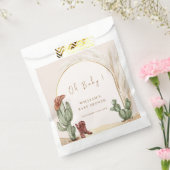 Boho Cactus Arch Desert Cowboy Baby shower Bedankzakje (Gezegeld)