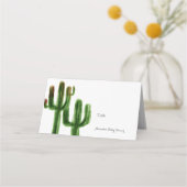 Boho Cactus Baby shower Place Card (Voorkant)