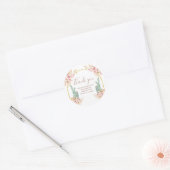 Boho Cactus Bloemen Bruidsfeest Dank Je Sticker (Envelop)