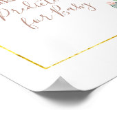 Boho Cactus Floral Predications for baby Poster (Hoek)