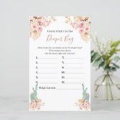 Boho Cactus Floral raad eens wat er in de luierzak (Staand voorkant)