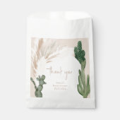 Boho cactus pampas boog bruidsdouche  bedankzakje (Voorkant)