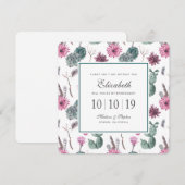 Boho Cactus, Succulent & Floral - Bruidsmeisje Kaart (Voorkant / Achterkant)