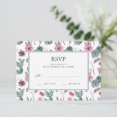 Boho Cactus, Succulent & Floral - Mariage RSVP (Debout devant)