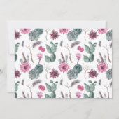 Boho Cactus, Succulent & Floral - Save the Date (Achterkant)
