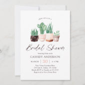 Boho Cactus Succulent Vrijgezellenfeest Kaart (Voorkant)