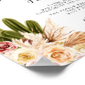 Boho Cactus Taco over Liefde Baby Sock Hunt Poster (Hoek)