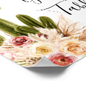 Boho Cactus Taco over Love Gift Table Poster (Hoek)