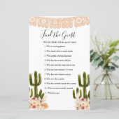 Boho Cactus Taco's over Love Zoek het gastspel (Staand voorkant)