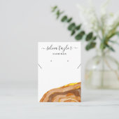 Boho Calligraphy Oorbel Ketting Display Visitekaartje (Staand voorkant)