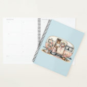 Boho Camper met Bloemenkrans & Pastels Roze Planner (Display)