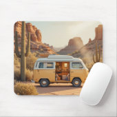 Boho Camper Van Woestijnprint Muismat (Met muis)