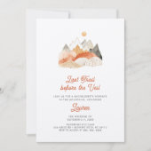 Boho Camping Bachelorette Weekend Party Kaart (Voorkant)