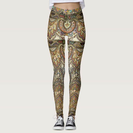 Boho Caravan Antiek Leggings (Voorkant)