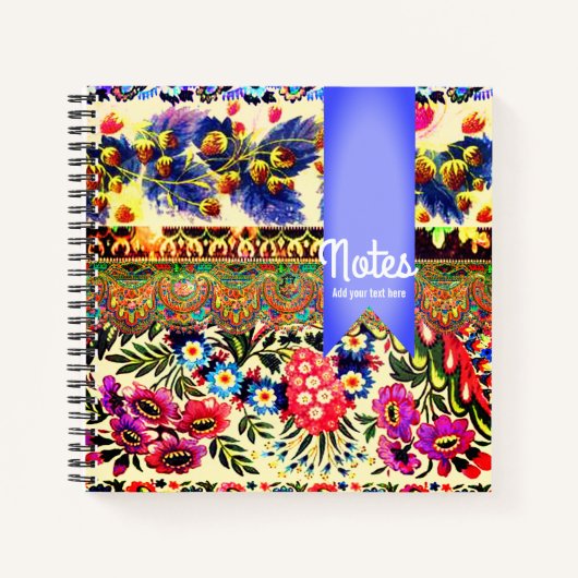 Boho Caravan Blue Notitieboek (Voorkant)