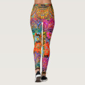 Boho Caravan Floral Leggings (Achterkant)
