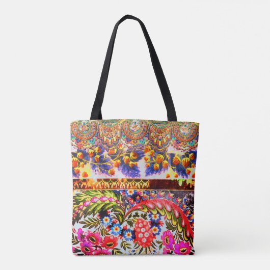 Boho Caravan Tote Bag (Achterkant)