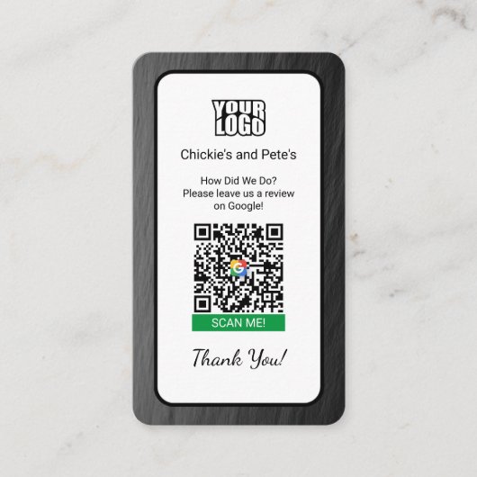 BOHO Carte de visite Google Review (Devant)