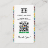 BOHO Carte de visite Google Review avec Google Map (Devant)