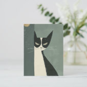 Boho Cat Briefkaart (Staand voorkant)
