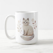 Boho Cat Mug Élégant minimaliste Feline Coffee Cup (Gauche)