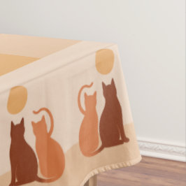 Boho Cats Sunset Desert Tafelkleed